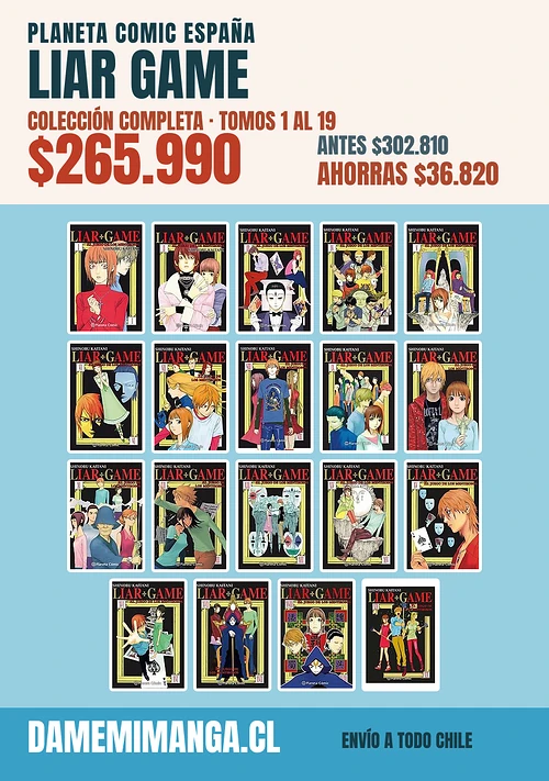 Liar Game Colección Completa (19 tomos) – Planeta Comic España