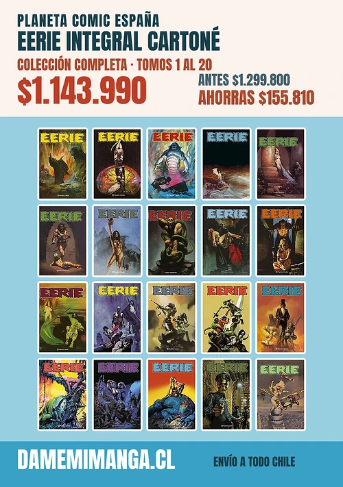 Eerie Integral Cartoné Colección Completa (20 tomos) – Planeta Comic España