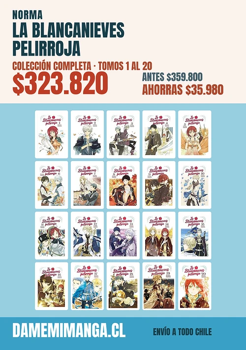 La Blancanieves Pelirroja Colección Completa (20 tomos) – Norma