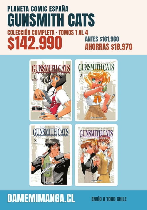 Gunsmith Cats Colección Completa (4 tomos) – Planeta Comic España