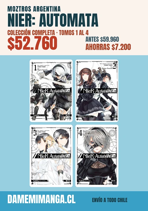 NieR: Automata Colección Completa (4 tomos) – Moztros Argentina