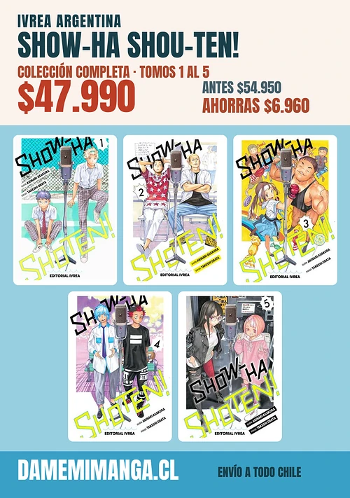 Show-ha Shou-ten! Colección Completa (5 tomos) – Ivrea Argentina