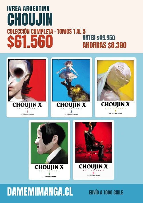 Choujin Colección Completa (5 tomos) – Ivrea Argentina