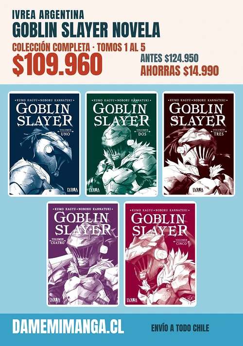 Goblin Slayer Novela Colección Completa (5 tomos) – Ivrea Argentina
