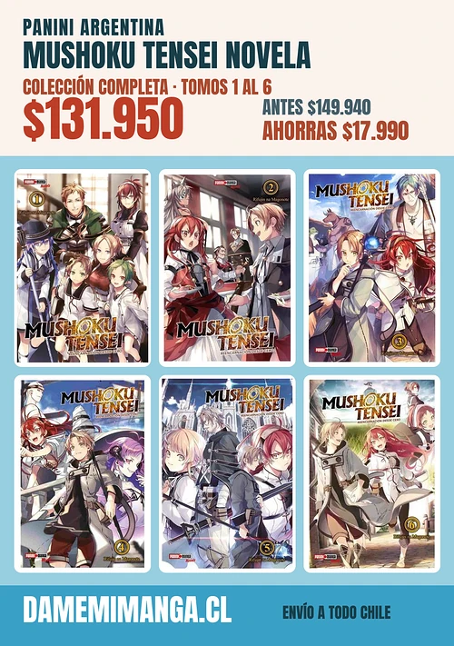 Mushoku Tensei Novela Colección Completa (6 tomos) – Panini Argentina