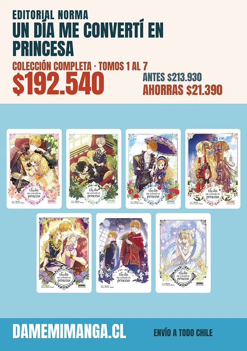 Un Día Me Convertí en Princesa Colección Completa (7 tomos) – Editorial Norma