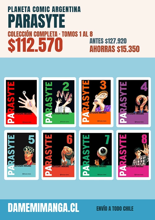Parasyte Colección Completa (8 tomos) – Planeta Comic Argentina
