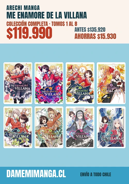 Me Enamore De La Villana Colección Completa (8 tomos) – Arechi Manga