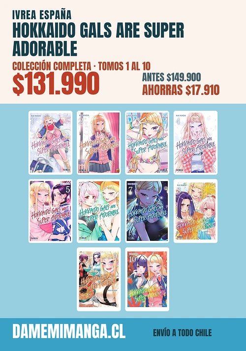 Hokkaido Gals Are Super Adorable Colección Completa (10 tomos) – Ivrea España