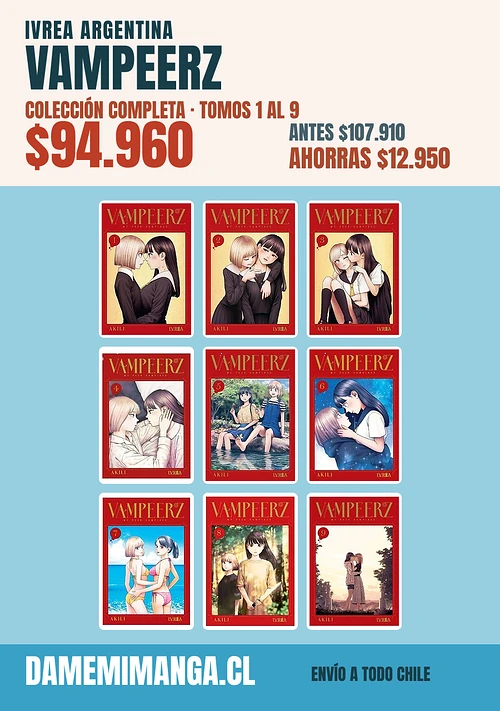 Vampeerz Colección Completa (9 tomos) – Ivrea Argentina