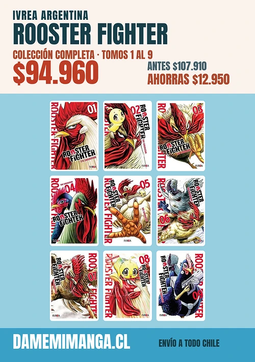 Rooster Fighter Colección Completa (9 tomos) – Ivrea Argentina