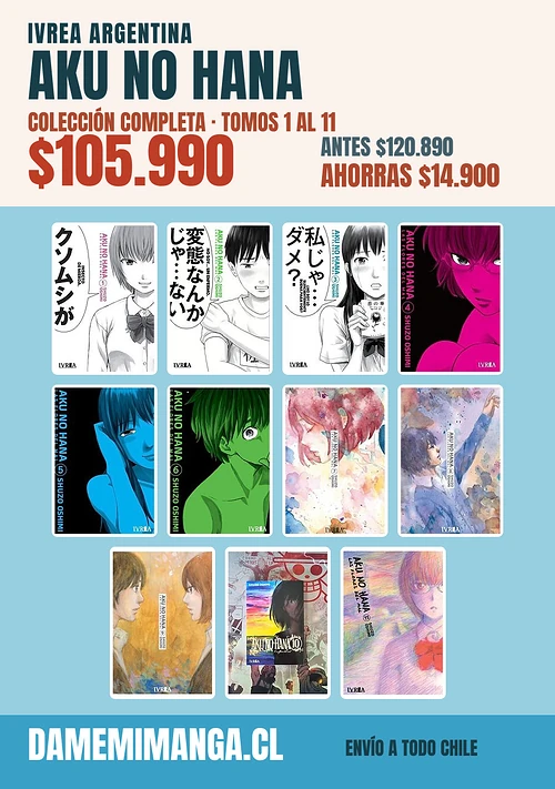 Aku no Hana Colección Completa (11 tomos) – Ivrea Argentina
