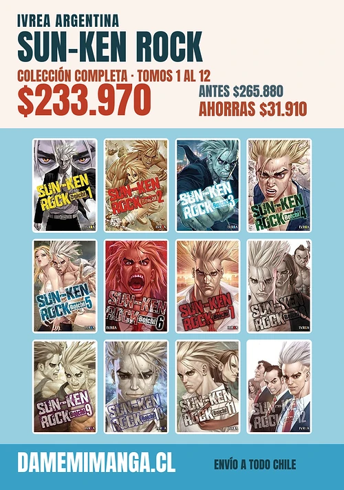 Sun-Ken Rock Colección Completa (12 tomos) – Ivrea Argentina