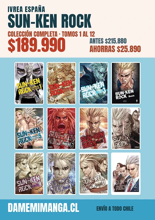 Sun-Ken Rock Colección Completa (12 tomos) – Ivrea España