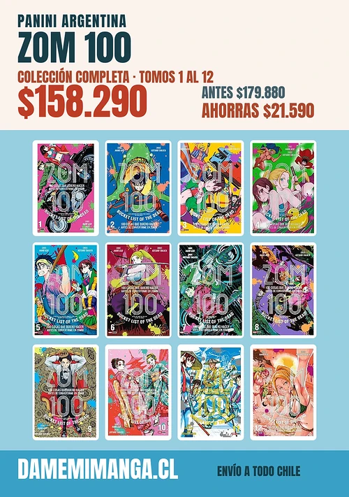 Zom 100 Colección Completa (12 tomos) – Panini Argentina