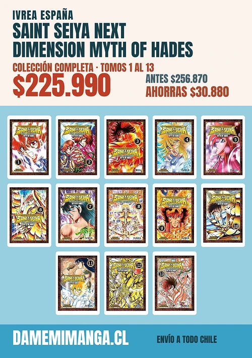 Saint Seiya Next Dimension Myth of Hades Colección Completa (13 tomos) – Ivrea España