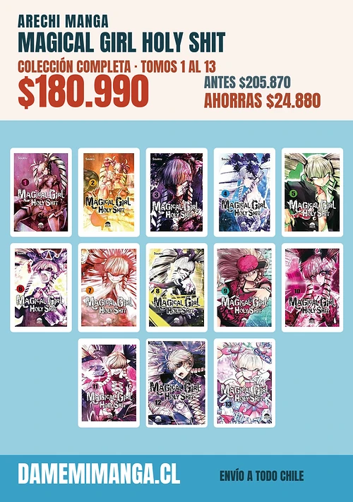 Magical Girl Holy Shit Colección Completa (13 tomos) – Arechi Manga