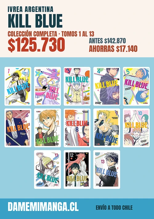 Kill Blue Colección Completa (13 tomos) – Ivrea Argentina