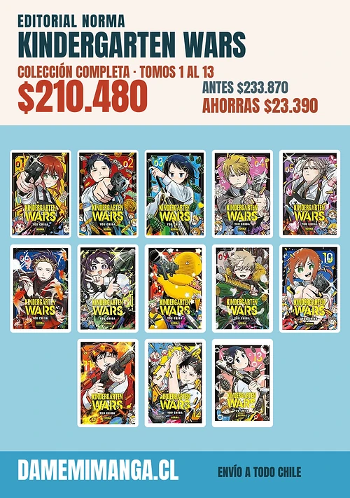 Kindergarten Wars Colección Completa (13 tomos) – Editorial Norma