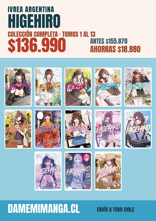 Higehiro Colección Completa (13 tomos) – Ivrea Argentina