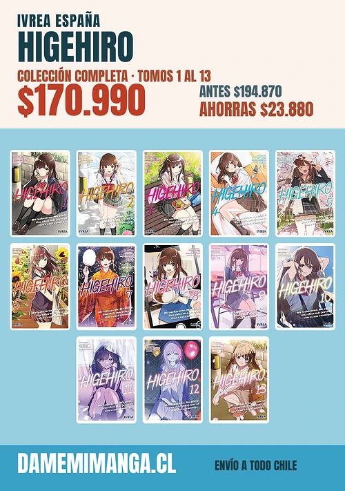 Higehiro Colección Completa (13 tomos) – Ivrea España