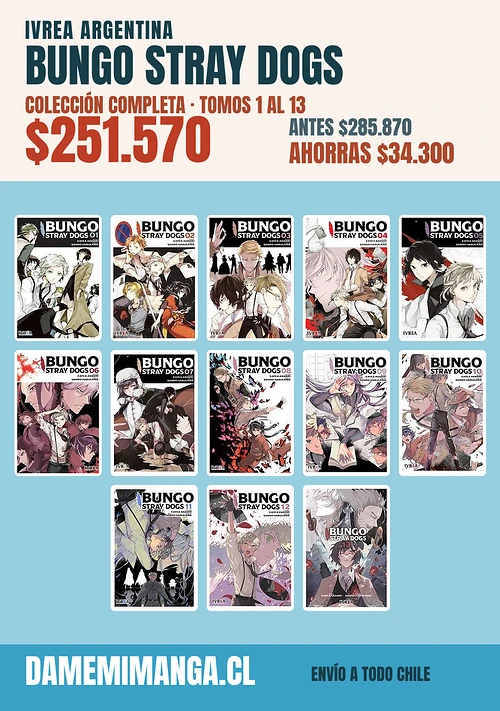 Bungo Stray Dogs Colección Completa (13 tomos) – Ivrea Argentina