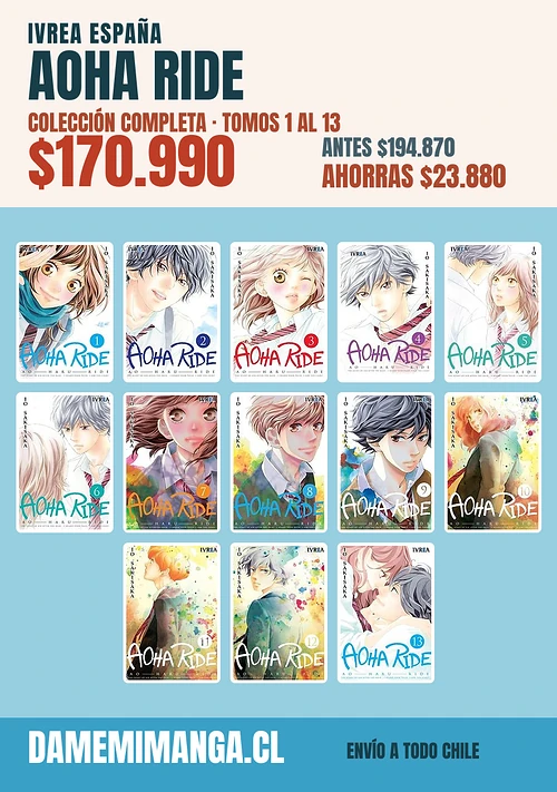 Aoha Ride Colección Completa (13 tomos) – Ivrea España