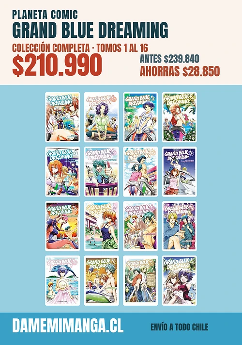 Grand Blue Dreaming Colección Completa (16 tomos) – Planeta Comic