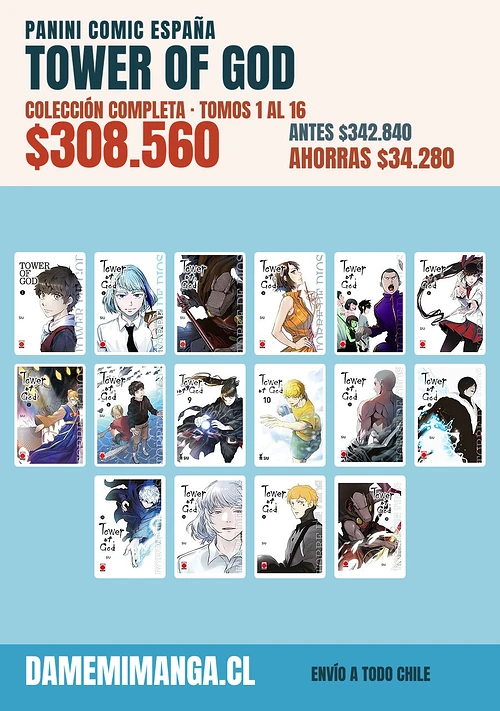 Tower Of God Colección Completa (16 tomos) – Panini Comic España