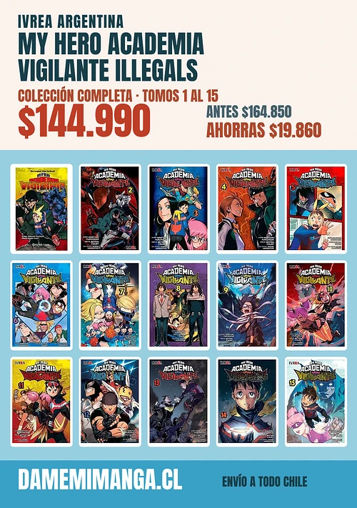 My Hero Academia Vigilante Illegals Colección Completa (15 tomos) – Ivrea Argentina