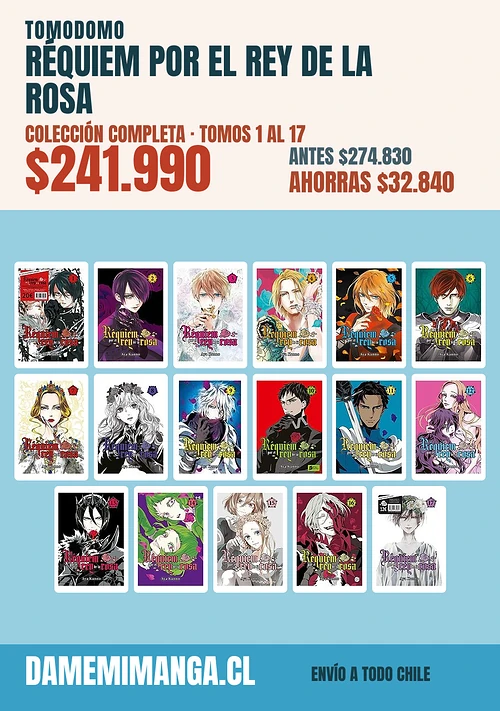 Réquiem por el Rey de la Rosa Colección Completa (17 tomos) – Tomodomo