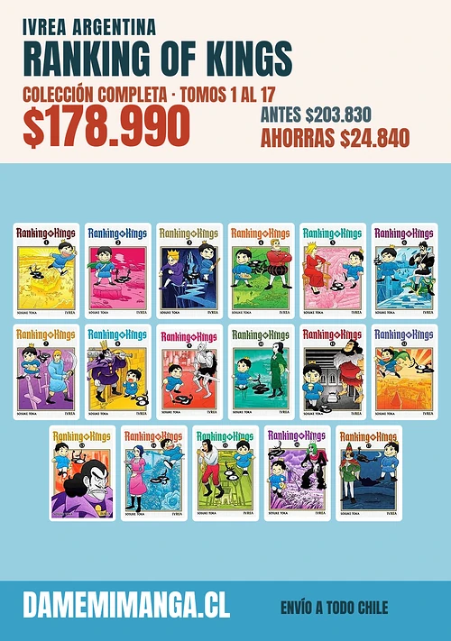 Ranking of Kings Colección Completa (17 tomos) – Ivrea Argentina