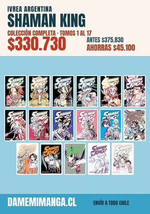 Shaman King Colección Completa (17 tomos) – Ivrea Argentina