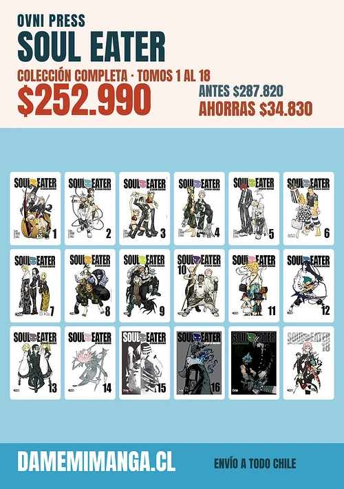 Soul Eater Colección Completa (18 tomos) – Ovni Press