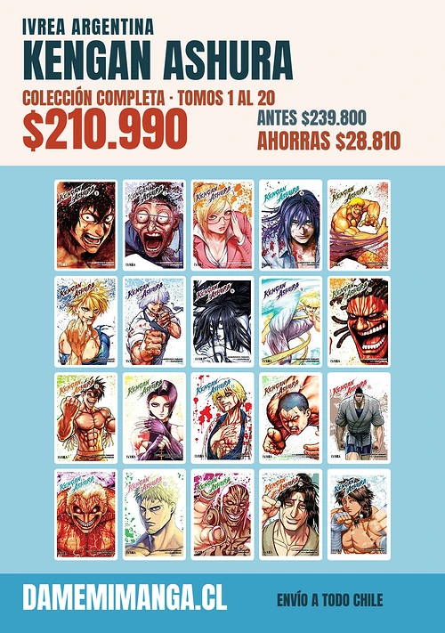 Kengan Ashura Colección Completa (20 tomos) – Ivrea Argentina