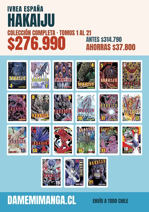 Hakaiju Colección Completa (21 tomos) – Ivrea España