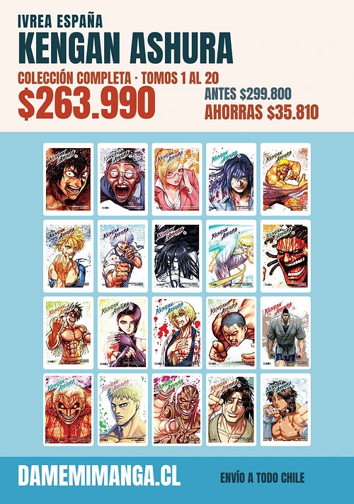 Kengan Ashura Colección Completa (20 tomos) – Ivrea España