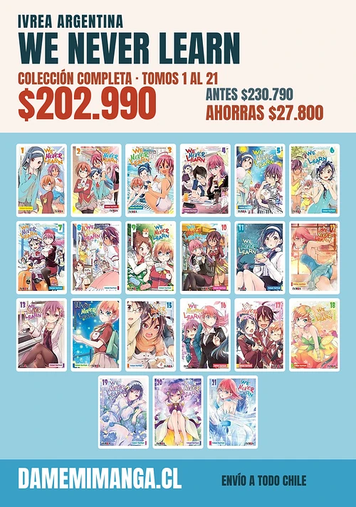 We Never Learn Colección Completa (21 tomos) – Ivrea Argentina
