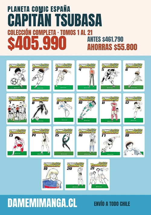 Capitán Tsubasa Colección Completa (21 tomos) – Planeta Comic España