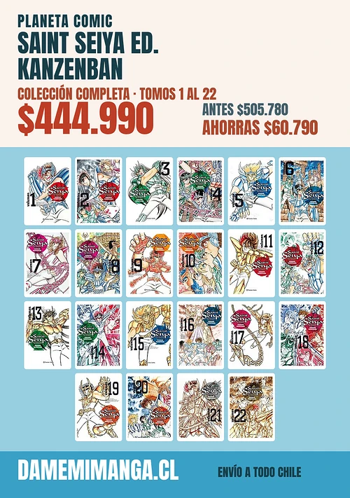 Saint Seiya Ed. Kanzenban Colección Completa (22 tomos) – Planeta Comic