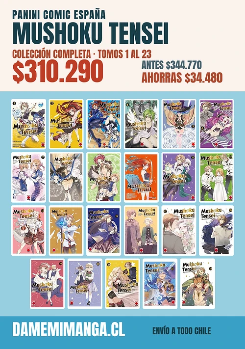 Mushoku Tensei Colección Completa (23 tomos) – Panini Comic España