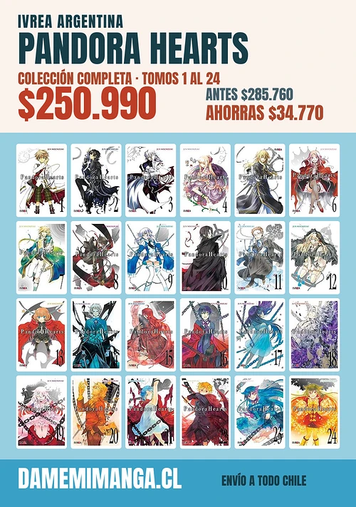 Pandora Hearts Colección Completa (24 tomos) – Ivrea Argentina