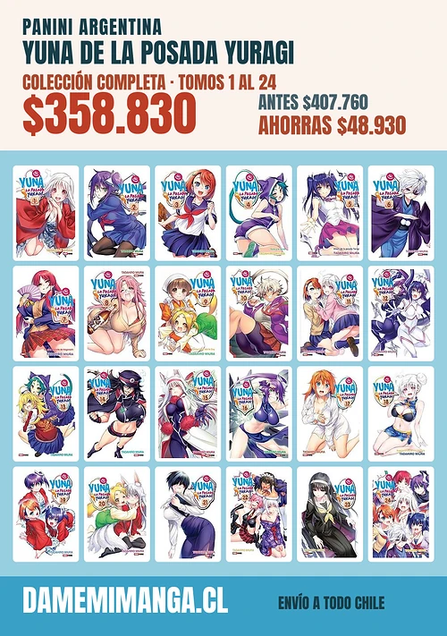 Yuna de la Posada Yuragi Colección Completa (24 tomos) – Panini Argentina