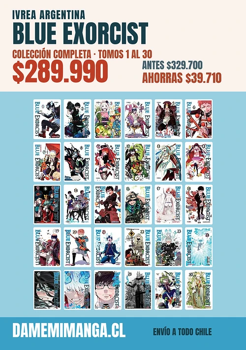 Blue Exorcist Colección Completa (30 tomos) – Ivrea Argentina