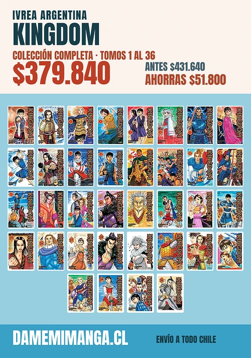 Kingdom Colección Completa (36 tomos) – Ivrea Argentina