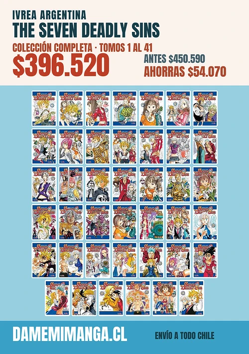 The Seven Deadly Sins Colección Completa (41 tomos) – Ivrea Argentina