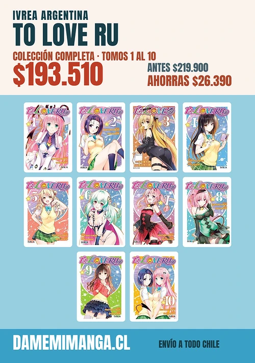 To Love Ru Colección Completa (10 tomos) – Ivrea Argentina