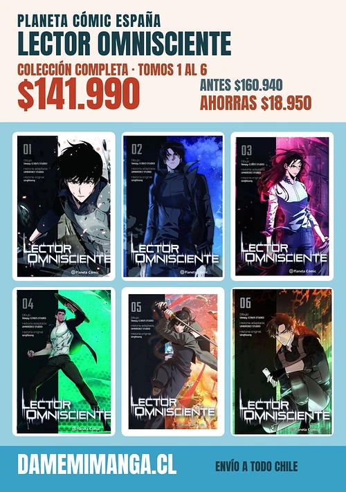 Lector Omnisciente Colección Completa (6 tomos) – Planeta Cómic España
