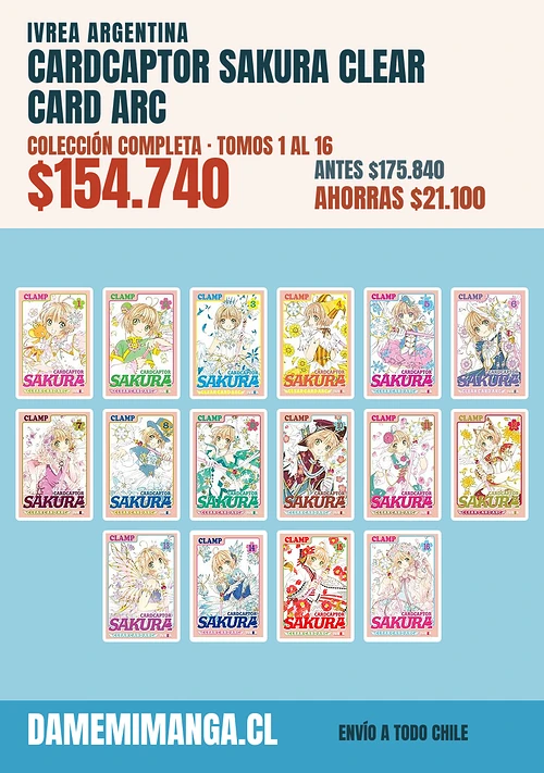 Cardcaptor Sakura Clear Card Arc Colección Completa (16 tomos) – Ivrea Argentina