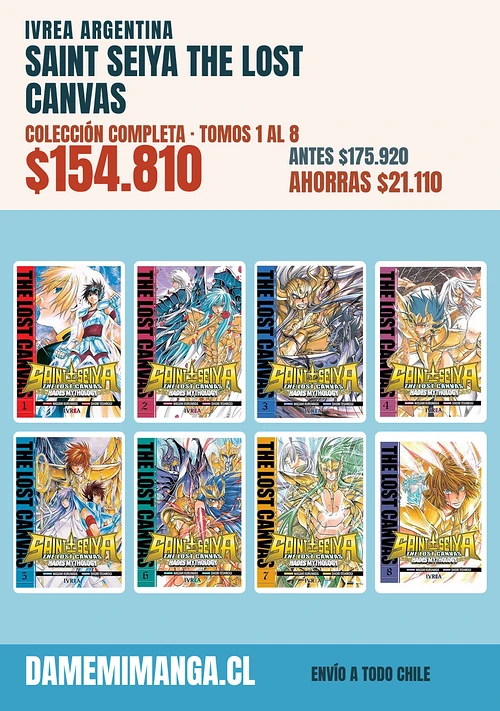 Saint Seiya the Lost Canvas Colección Completa (8 tomos) – Ivrea Argentina